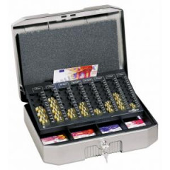 Euro-pokladnika DURABLE EUROBOXX 352x120x276mm strieborn 