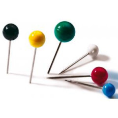 Napichovacie pendlky guat DURABLE 6mm mix farieb 50ks 