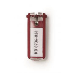 Menovky na ke DURABLE KEY CLIP erven 6ks 