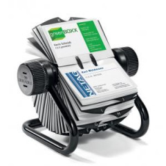 Rotan stolov vizitkr na 400 vizitiek VISIFIX ROTARY FILE ierny 