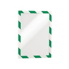 Samolepiaci Duraframe Security A4, zeleno-biely, bal.2 ks 