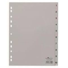 Plastov rozraova DURABLE 1-10 siv 