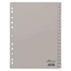Plastov rozraova DURABLE 1-20 siv 