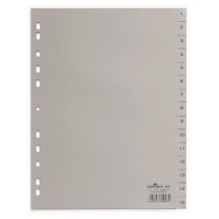 Plastov rozraova DURABLE 1-15 siv 