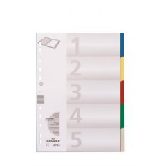 Plastov rozraova DURABLE 5-dielny farebn 