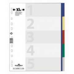 Plastov rozraova DURABLE 5-dielny maxi farebn 