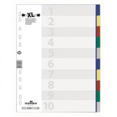 Plastov rozraova DURABLE 10-dielny maxi farebn 