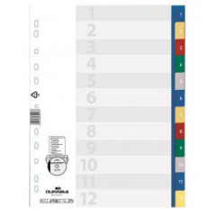Plastov rozraova DURABLE 1-12 farebn 