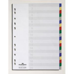 Plastov rozraova DURABLE 20-dielny farebn 
