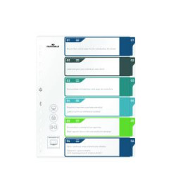 Plastov rozraova DURABLE 1-6 potlaiten farebn 