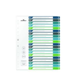 Plastov rozraova DURABLE 1-20 potlaiten farebn 