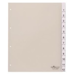 Plastov rozraova DURABLE s vmennmi indexami 1-12 maxi 