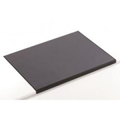 Podloka na stl s priehadnou fliou a ochranou rohu 65x52cm ierna 