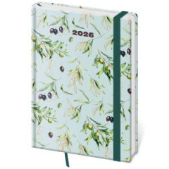Dir Vario denn A5 14,3x20,5 cm s gumikou Olive 2026 