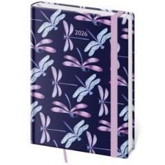 Dir Vario tdenn A5 14,3x20,5 cm s gumikou Dragonfly 2026 