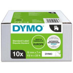 Samolepiaca pska Dymo D1 12 mm biela/ierna, 10ks 