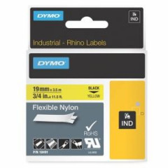 Flexibilná nylonová páska Dymo Rhino 19mm žltá/èierna
