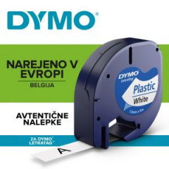 Pska Dymo pre Letratag biela plastov 