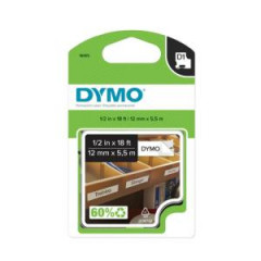 Permanentn vinylov pska Dymo D1 12 mm biela/ierna 