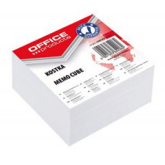 Poznmkov bloek kocka Office products nelepen biela, 85x85x40 mm 