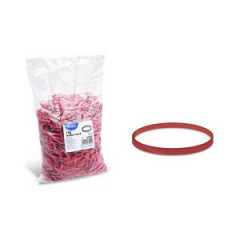 Gumičky červené silné 5mm priemer 10cm 1kg 