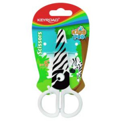 kolsk nonice KEYROAD, blister, motv zebra, biele a ierne 