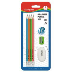 Sada kolskch pomcok KEYROAD, blister 6 ks, mix farieb 