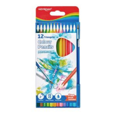 Farbiky KEYROAD akvarel so tetcom, 12 farieb 