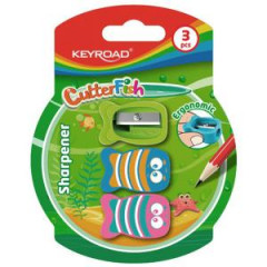 Strhadlo KEYROAD CUTTER FISH plastov, blister 3 ks, mix farieb 