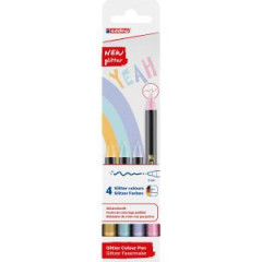 Sada popisovaov edding 1200/4S glitter, pastelov farby 