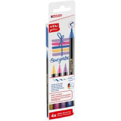 Sada popisovaov edding 1340/4S glitter, pastelov farby, vlknov hrot 