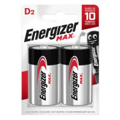 Batria Energizer alkalick Max 1,5 V, typ D, 2 ks 