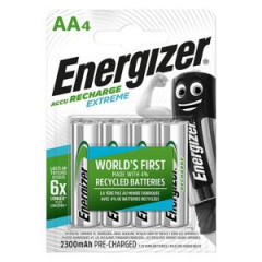 Batria Energizer tukov nabjaten 2300 mAh AA-HR6 / 4 ks 