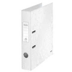 Zaklada pkov Leitz 180 WOW 5cm perleovo biely 