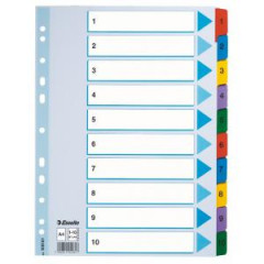 Kartnov rozraova Esselte Mylar 1-10 