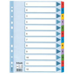 Kartnov rozraova Esselte Mylar 1-12 