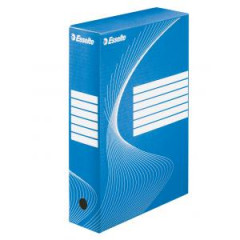 Archvny box Esselte 80mm modr/biely 