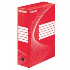 Archvny box Esselte 100mm erven/biely 
