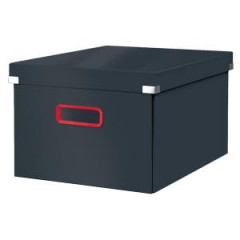 Stredn krabica Click & Store A4 Leitz Cosy zamatov siv 