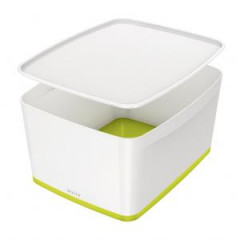lon box s vekom Leitz MyBox, vekos L biela/zelen;;; 