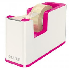 Dispenzor s pskou Leitz WOW biely/metalick ruov 
