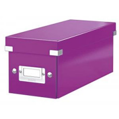 Krabica na CD Click & Store purpurov