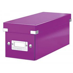 Krabica na CD Click & Store purpurov 