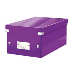 Krabica na DVD Leitz Click & Store WOW purpurov