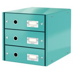 Zsuvkov box Leitz Click & Store 3 zsuvky adovo modr 