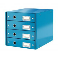 Zsuvkov box Leitz Click & Store 4 zsuvky modr 
