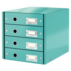Zsuvkov box Leitz Click & Store 4 zsuvky adovo modr 