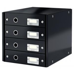 Zsuvkov box Leitz Click & Store 4 zsuvky ierny 