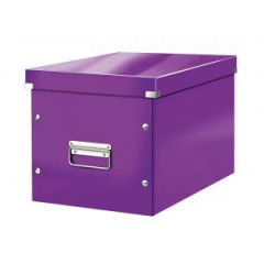 tvorcov krabica Click & Store A4 metalick purpurov 