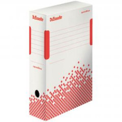 Archvny box Esselte Speedbox 100mm biely/erven 